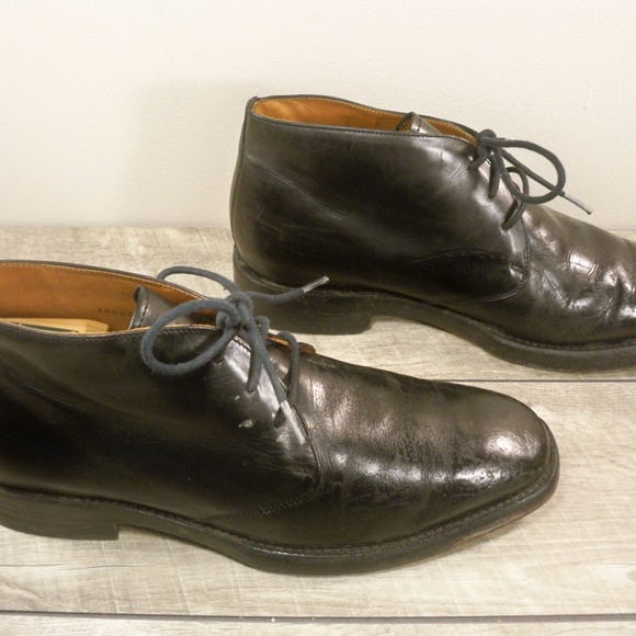 Frye Weston Chukka Lace Up 85042 Men\'s Black Leather Fashion Ankle Work Boots 9 main image 7